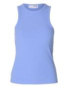 Selected Femme Slfanna O-Neck Tank Top Noos Blå