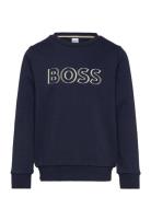 BOSS Sweatshirt Marinblå