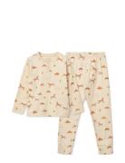 Liewood Wilhelm Printed Pyjamas Set Beige