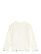 Mango Turtleneck Long-Sleeved T-Shirt Vit