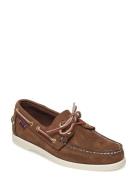 Sebago Docksides Portland Nubuck Brun