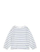 Mango Striped Cotton T-Shirt Vit