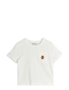 Mini Rodini Ladybugs Emb Ss Tee Vit