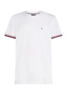 Tommy Hilfiger Global Stripe Cuff Tee Vit