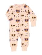 Geggamoja Bamboo Two Way Zip Pyjamas Rosa