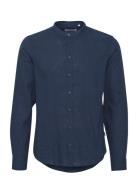 Casual Friday Cfanton 0053 Cc Ls Linen Mix Shirt Marinblå