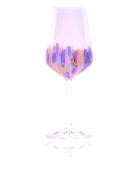 Anna Von Lipa Hand Painted Sevilla White Wine Lila