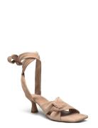 Dante6 Dante6-Ziya Heeled Suede Sandals Beige