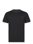 Fred Perry Twin Tipped T-Shirt Svart