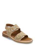 ANGULUS Sandals - Flat - Open Toe - Op Beige