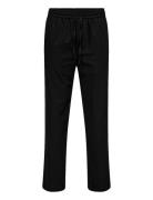 ONLY & SONS Onssinus Loose 0007 Cot Lin Pant Noos Svart