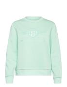 GANT Reg Tonal Shield C-Neck Sweat Grön