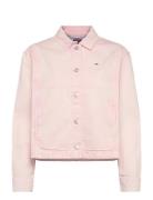 Tommy Jeans Tjw Essential Cotton Gmd Jacket Rosa