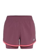 New Balance Sport Essentials 2-In-1 Short 3" Lila