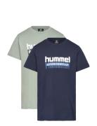 Hummel Hmltukas T-Shirt S/S 2-Pack Multi/patterned