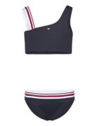 Tommy Hilfiger Shoulder Bikini Set Marinblå