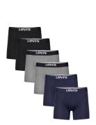 Levi's® Levis Men Solid Basic Boxer Brief Org Co 6P Ecom Marinblå