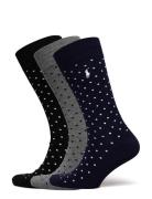 Polo Ralph Lauren Polka-Dot Trouser Sock 3-Pack Marinblå