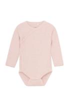 Fixoni Wrap Body Ls Mélange Rib Rosa