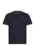 Fred Perry Twin Tipped T-Shirt Marinblå