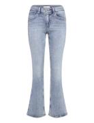 Gina Tricot Low Waist Bootcut Jeans Blå