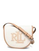 Lauren Ralph Lauren Canvas & Leather Medium Witley Crossbody Beige