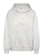 Weekday Printed Hoodie Grå