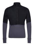 Icebreaker M Mer 200 Realfleece Descender Ls Half Svart