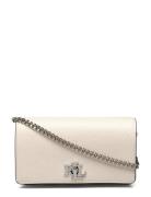 Lauren Ralph Lauren Crosshatch Crossbody Turn-Lock Tech Case Beige