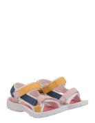 Color Kids Colorblock Sandals W. Velcro Korall