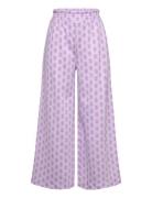 Lindex Trousers Crinkled Jersey Smock Lila