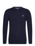 U.S. Polo Assn. Mads Reg Cot Uspa M Knit Marinblå