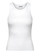 Weekday Ribbed Fitted Tank Top Vit