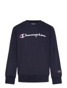 Champion Crewneck Sweatshirt Marinblå