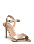 Lauren Ralph Lauren Gwen Metallic Nappa Leather Sandal Guld