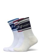 Asics 3 Pack Asics Logo Crew Sock Multi/patterned