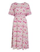 Vila Vilina O-Neck 2/4 Midi Dress/Dc Rosa