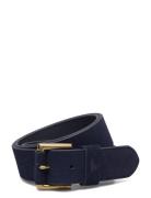 Polo Ralph Lauren Signature Pony Suede Belt Blå