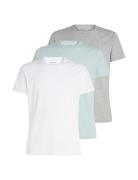 Calvin Klein S/S Crew Neck 3Pk Vit