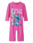 Name It Nmfmosa Stitch Uv 3/4 Suit Wdi Rosa